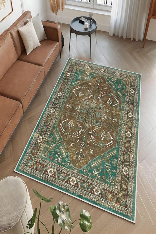 Dekoratif Özel Tasarım Yıkanabilir, İnce, Kaymaz Tabanlı, Modern Halı