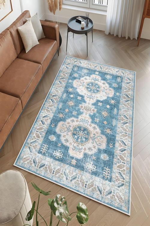 Dekoratif Özel Tasarım Yıkanabilir, İnce, Kaymaz Tabanlı, Modern Halı