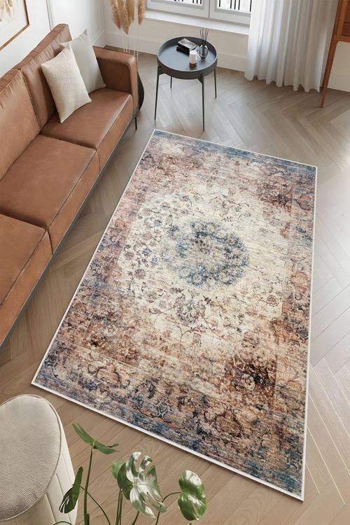 Dekoratif Özel Tasarım Yıkanabilir, İnce, Kaymaz Tabanlı, Modern Halı