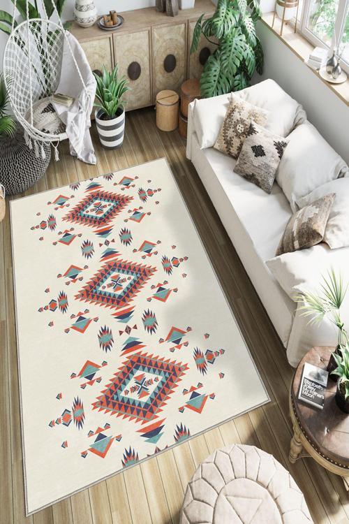 Dekoratif Özel Tasarım Yıkanabilir, İnce, Kaymaz Tabanlı, Modern Halı