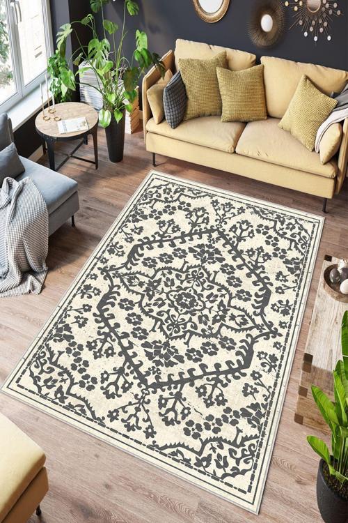 Dekoratif Özel Tasarım Yıkanabilir, İnce, Kaymaz Tabanlı, Modern Halı
