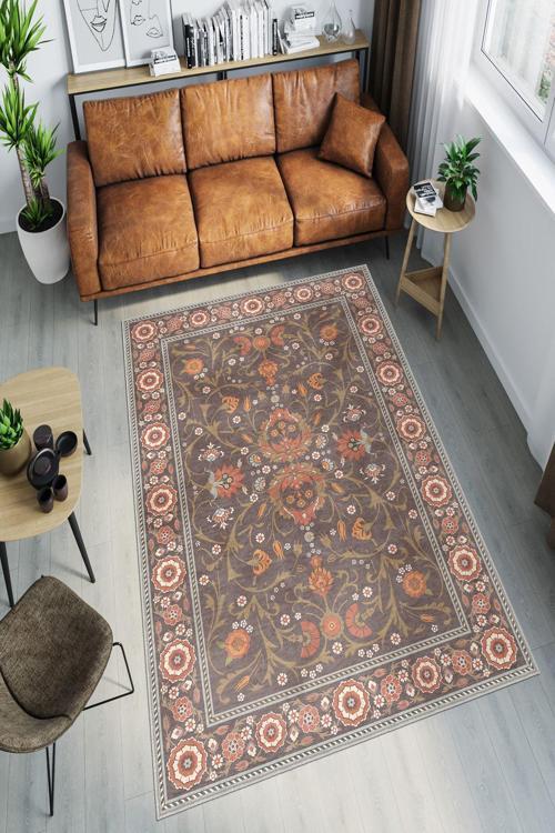 Dekoratif Özel Tasarım Yıkanabilir, İnce, Kaymaz Tabanlı, Modern Halı