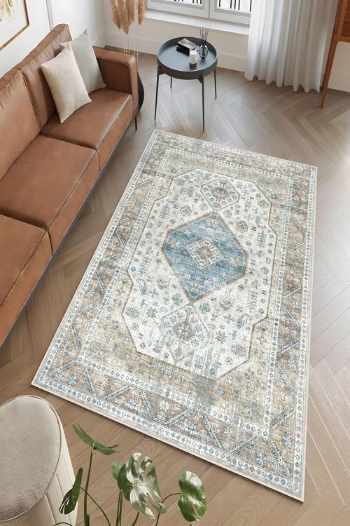 Dekoratif Özel Tasarım Yıkanabilir, İnce, Kaymaz Tabanlı, Modern Halı