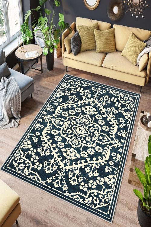 Dekoratif Özel Tasarım Yıkanabilir, İnce, Kaymaz Tabanlı, Modern Halı