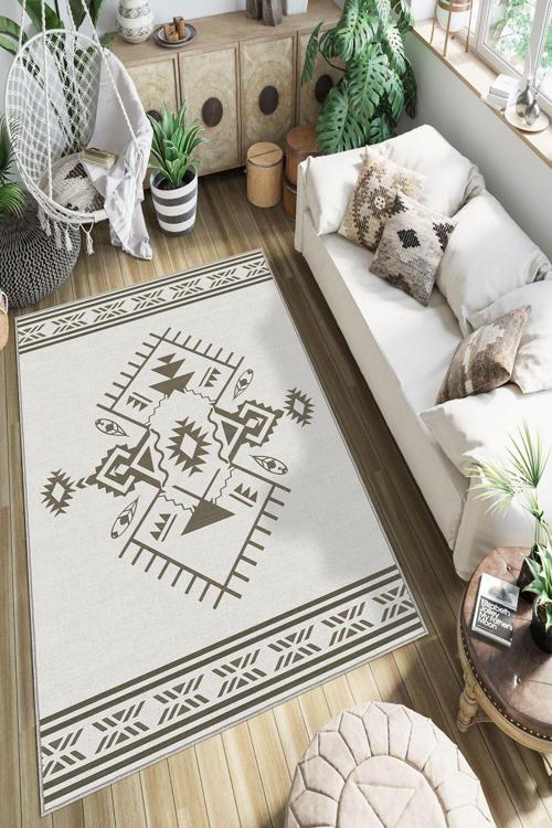 Dekoratif Özel Tasarım Yıkanabilir, İnce, Kaymaz Tabanlı, Modern Halı