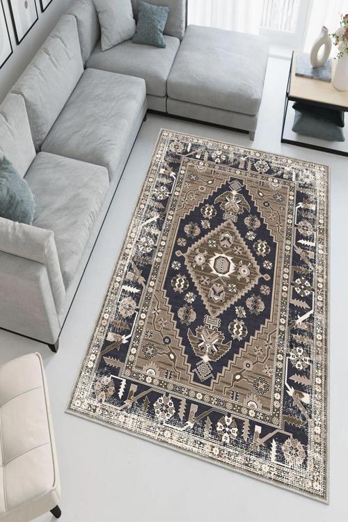 Dekoratif Özel Tasarım Yıkanabilir, İnce, Kaymaz Tabanlı, Modern Halı