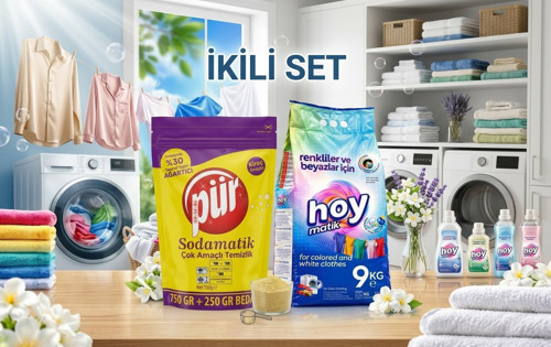HOY MATİK VE PÜR SODAMATİK 2'Lİ TEMİZLİK SETİ