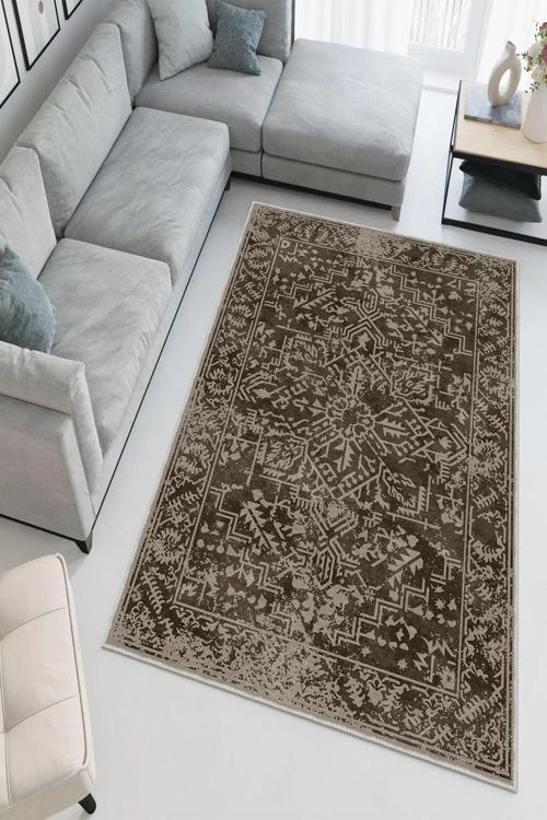 Dekoratif Özel Tasarım Yıkanabilir, İnce, Kaymaz Tabanlı, Modern Halı