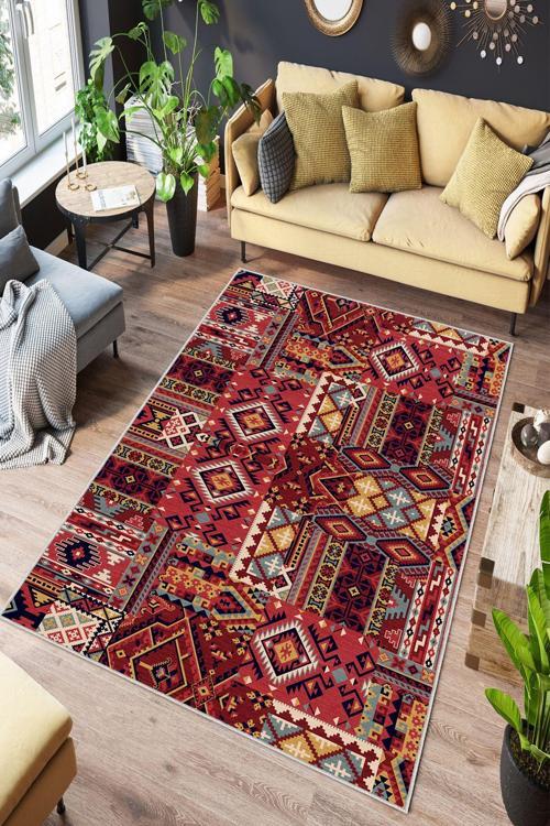 Dekoratif Özel Tasarım Yıkanabilir, İnce, Kaymaz Tabanlı, Modern Halı