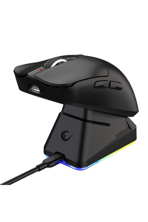 Bykalite Aeris Kablosuz Rgb Şarj Standlı Siyah 24000 Dpı 3311 Sensor Şarjlı 80 Million Huano Switch Gaming Oyuncu Mouse