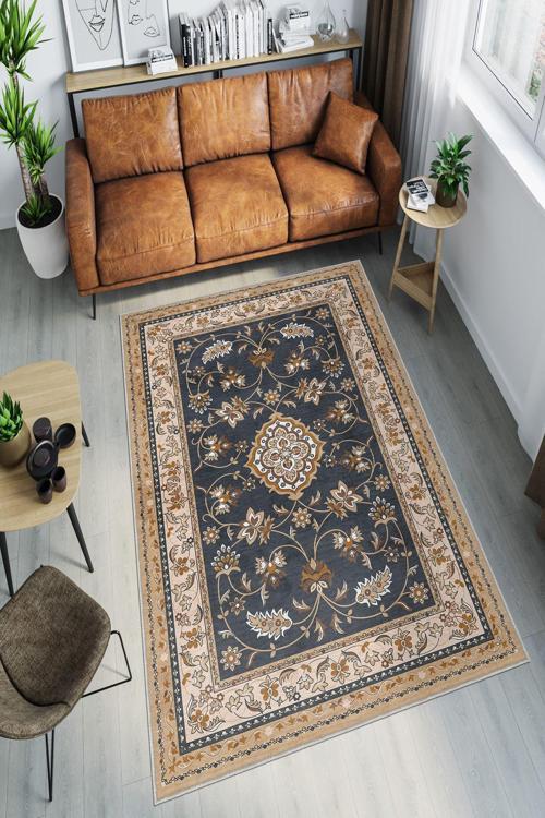 Dekoratif Özel Tasarım Yıkanabilir, İnce, Kaymaz Tabanlı, Modern Halı