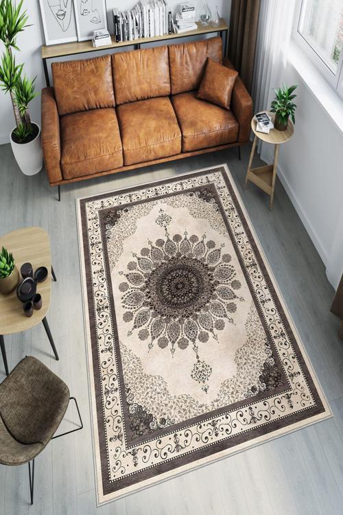 Dekoratif Özel Tasarım Yıkanabilir, İnce, Kaymaz Tabanlı, Modern Halı