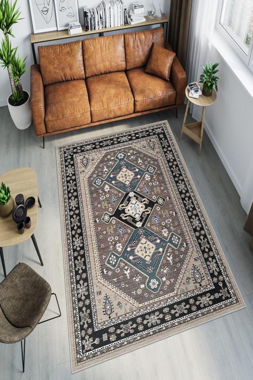 Dekoratif Özel Tasarım Yıkanabilir, İnce, Kaymaz Tabanlı, Modern Halı