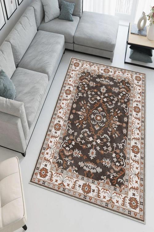 Dekoratif Özel Tasarım Yıkanabilir, İnce, Kaymaz Tabanlı, Modern Halı