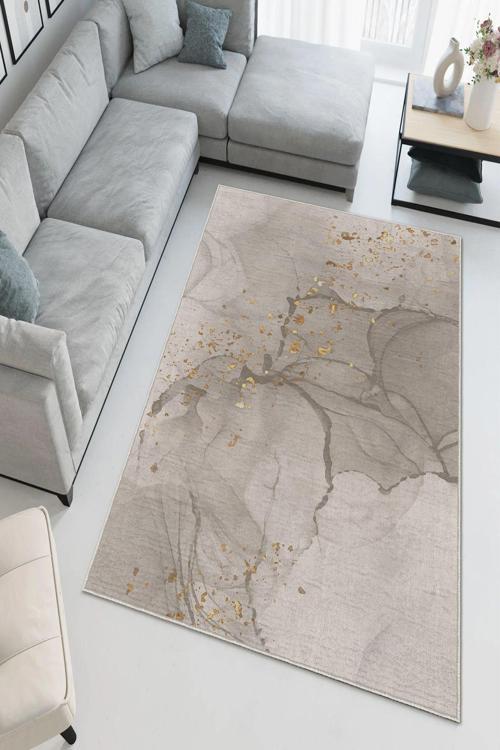 Dekoratif Özel Tasarım Yıkanabilir, İnce, Kaymaz Tabanlı, Modern Halı