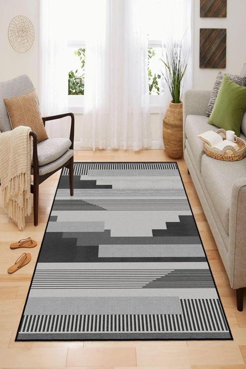 Dekoratif Özel Tasarım, Yıkanabilir, İnce, Kaymaz Tabanlı, Modern Halı