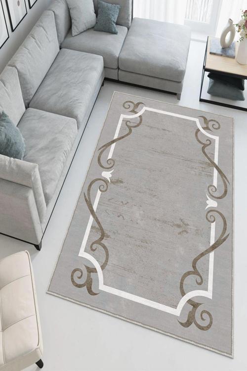 Dekoratif Özel Tasarım Yıkanabilir, İnce, Kaymaz Tabanlı, Modern Halı