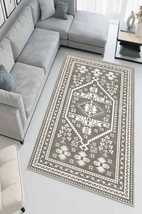 Dekoratif Özel Tasarım Yıkanabilir, İnce, Kaymaz Tabanlı, Modern Halı