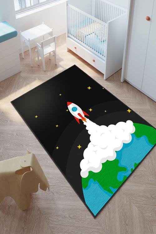 Tasarım, Kaymaz Taban, Yüksek Kalite, Uzun Ömürlü, İnce, Yıkanabilir, Dekoratif Modern Çocuk Halısı