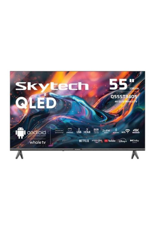 Q55ST3405 4K Ultra HD 55 139 Ekran Uydu Alıcılı Smart QLED TV