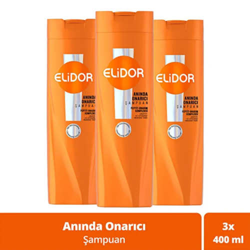 Anında Onarıcı Saç Bakım Şampuanı 400 ml x 3 Adet
