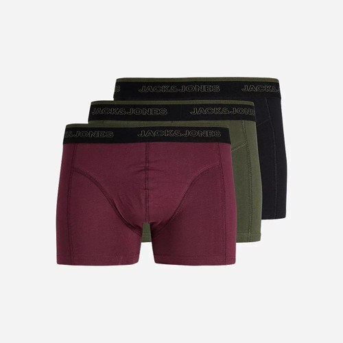 Jacadrian Solid Trunks 3'lü Erkek Boxer 12300849