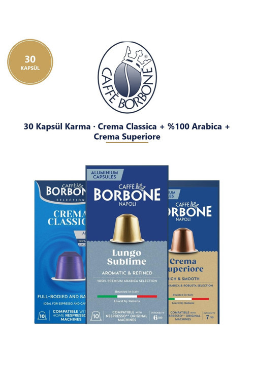 Classica Arabica Superiore 30'lu Kapsül Kahve – Nespresso Uyumlu, Keşif Avantaj Paketi