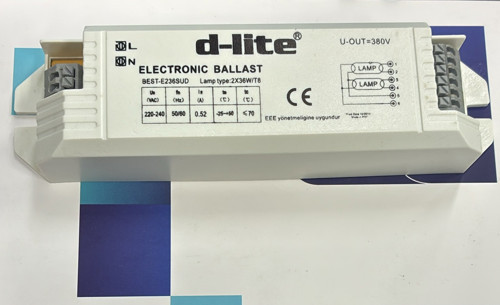 D-LİTE BEST-E236SUD 2x36W T8 FLORASAN ELEKTRONİK BALAST