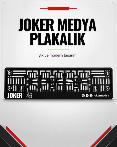 Joker Medya Premium Plakalık Çerçeve Siyah Pleksi Kişiye Özel Tasarıma Uygun