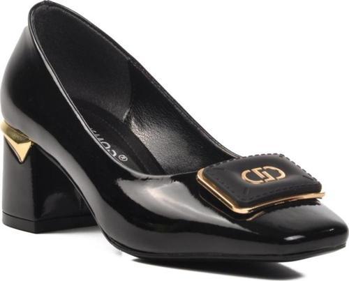 312145 Siyah Kadın Topuklu Ayakkabı