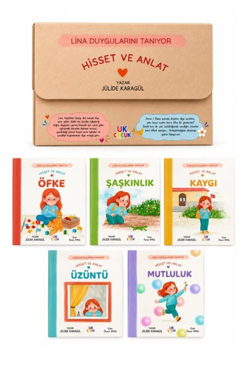 Lina Duygularını Tanıyor Seti - 5 Kitap Takım Kutulu