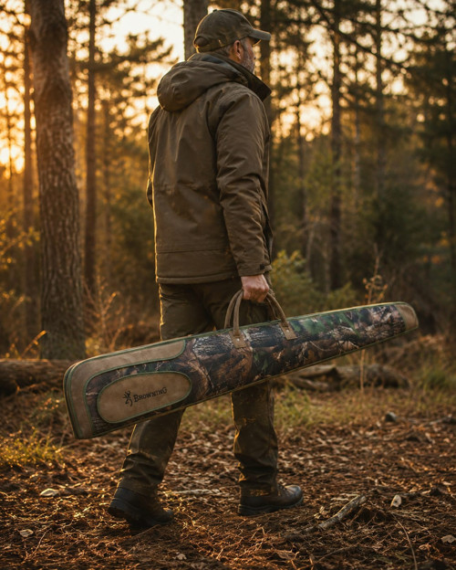 Süet Orman Desen Premium 130 cm Tüfek Kılıfı