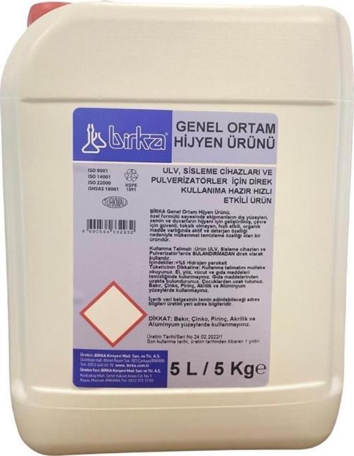 Genel Ortam Hijyen Ürünü 5 Lt. X 4 Adet (Ulv, Pulverizatör ve Sisleme Cihazları İçin)