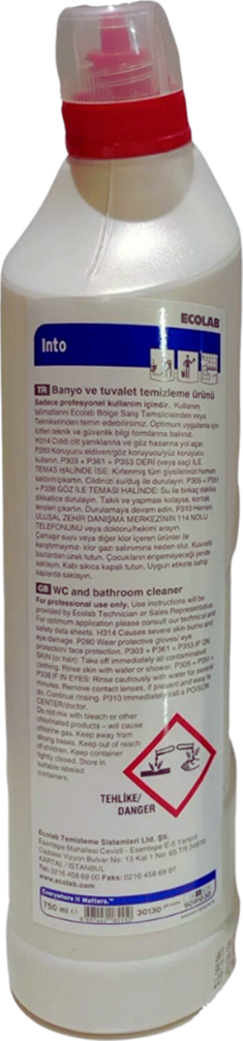 Into Banyo Ve Tuvalet Temizleyici Kireç Çözücü 750 ml x 6 Adet (30130)