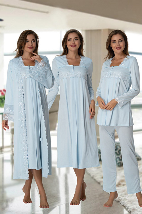 7016 Özel Tasarım Lohusa Hamile 4'lü Set