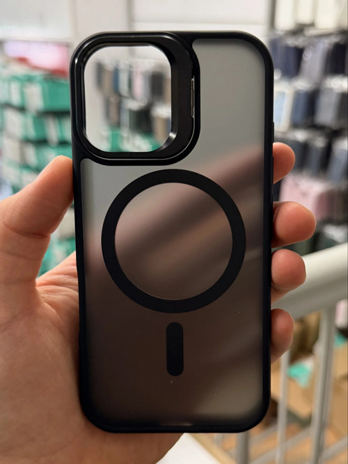 iPhone 16 Aras Standlı Mat Buzlu Magsafe Kılıf