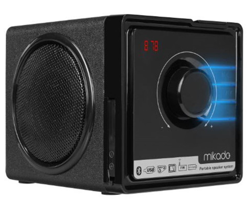 BT-236 3W+3W Siyah SD+MMC+Fm Radyo Destekli Bluetooth Müzik Kutusu Aux Grişli