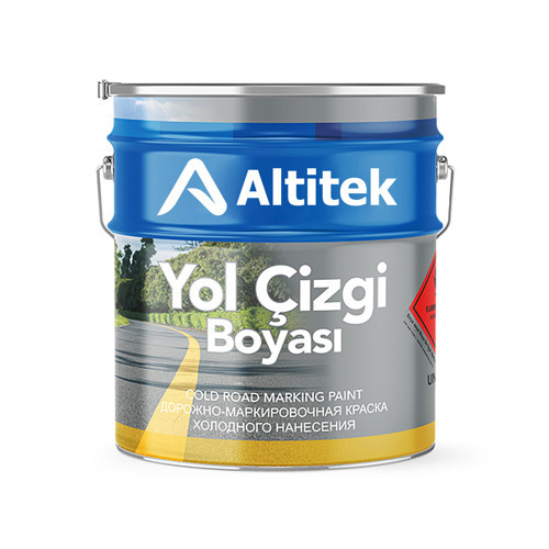 Altitek İSG Akrilik Yol Çizgi Boyası Sarı 3 kg Galon