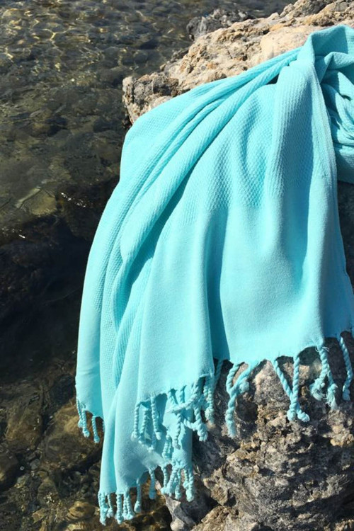 Mint Taşlanmış Peştemal