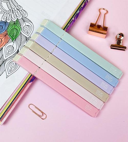 6'lı Studio Color Kesme Uçlu Keçeli Kalem Seti	