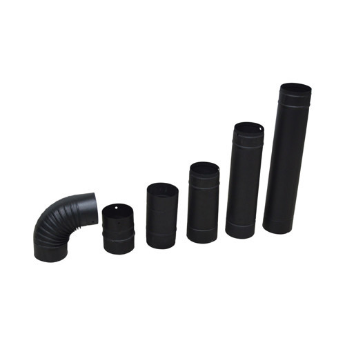 FİRE STOVE FRS-130 Antrasit Mat Siyah Soba Borusu Seti