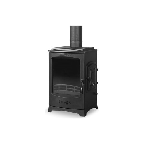 FİRE STOVE FRS-201YK Lodi Yan Kapak Tek Camlı Yan Kapaklı (Füme) Döküm Soba