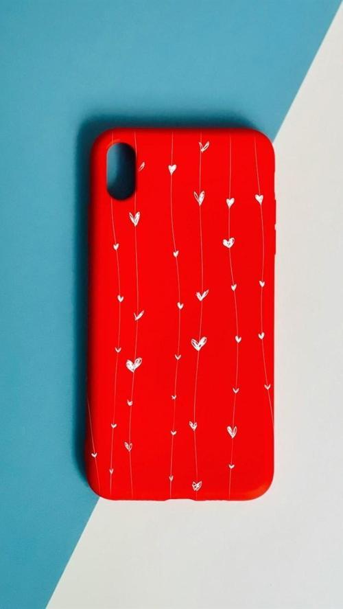Kalp Tasarımlı iPhone Xs Max Kılıf
