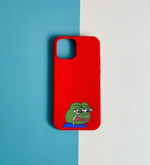 Kurbağa Pepe Tasarımlı iPhone 11 Kılıf