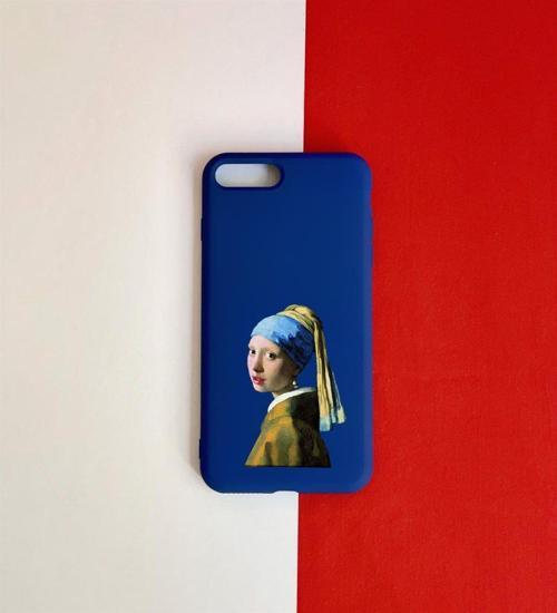 İnci Küpeli Kız Tasarımlı iPhone 7 Kılıf 