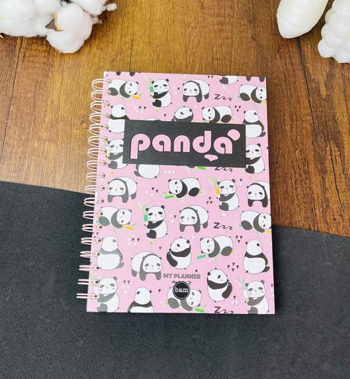 Panda Tasarımlı Spiralli Defter