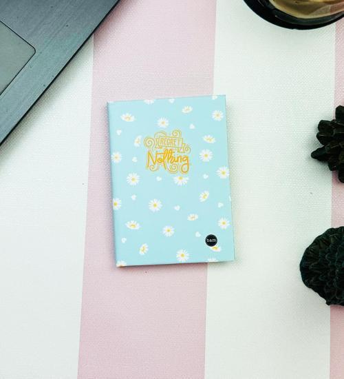 Regret Nothing Tasarımlı Sert Kapaklı Mini Defter	