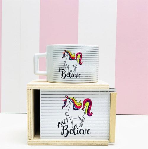 Sadece İnan Unicorn Kutulu Kupa
