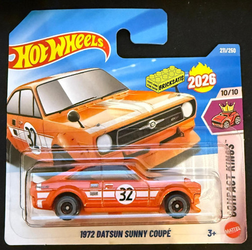 Tekli Arabalar 1972 Datsun Sunny Coupe JJH66 (Compact Kings)