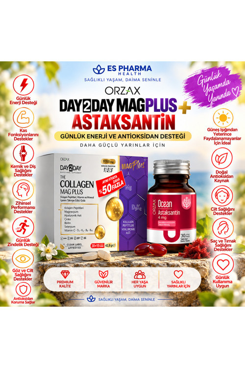 Collagen Magplus+Astaksantin 2 li Destek Paketi